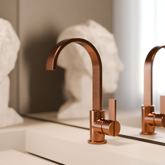 Treos Waschtischarmatur | Brushed Copper