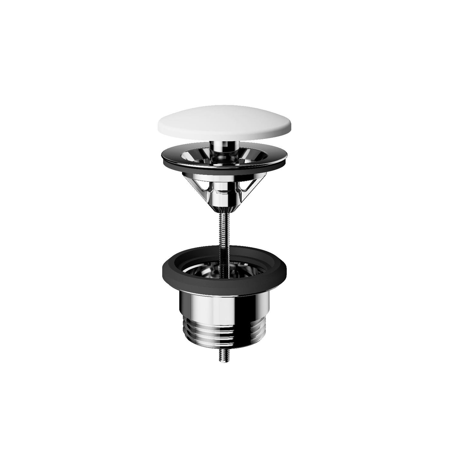Treos Schaftventil 1 ¼'' Weiss Matt