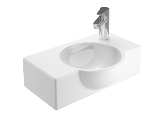Treos Keramik Waschbecken mit Hahnloch
