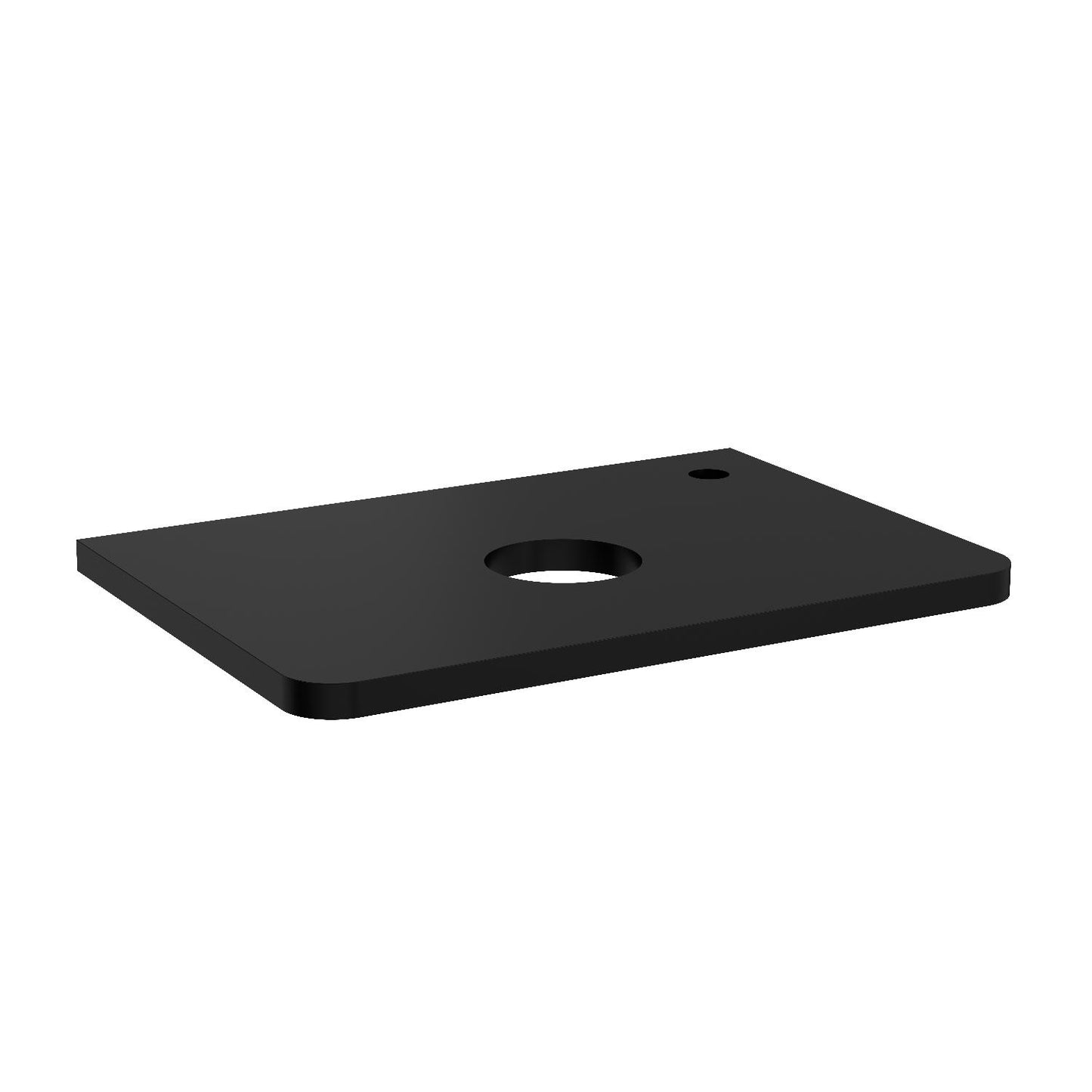 Treos Holz-Konsolenplatte für Unterschrank Black