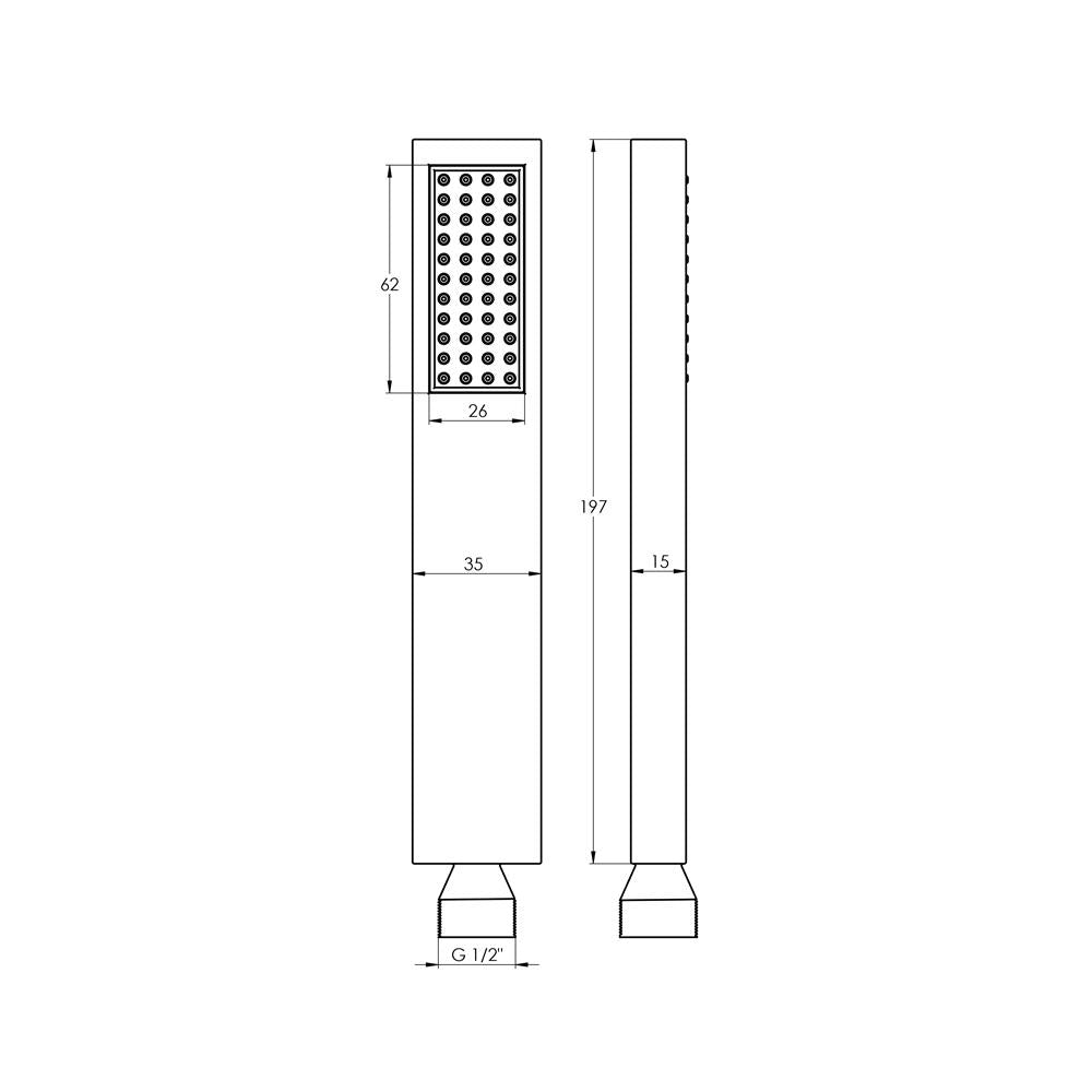 Treos Handbrause Serie 175 Kunststoff