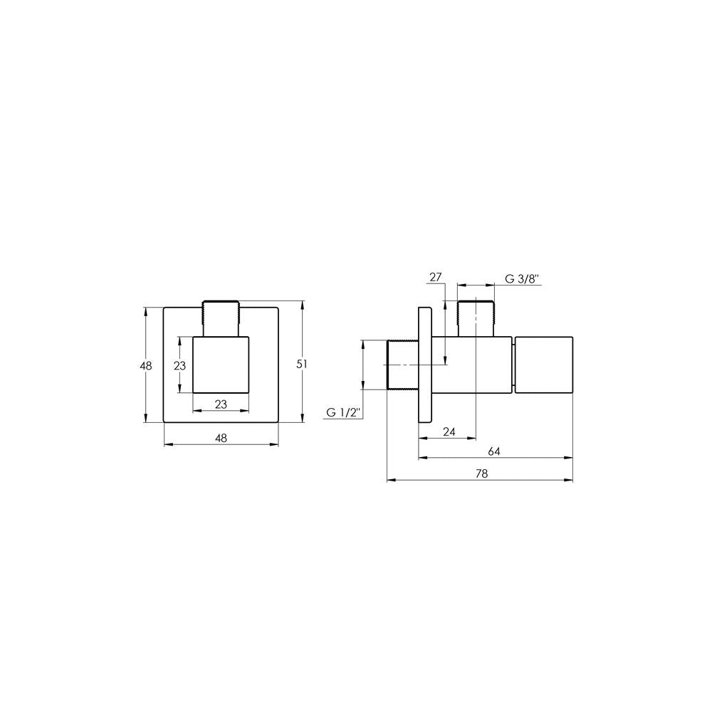 Eckventil 1 ½''